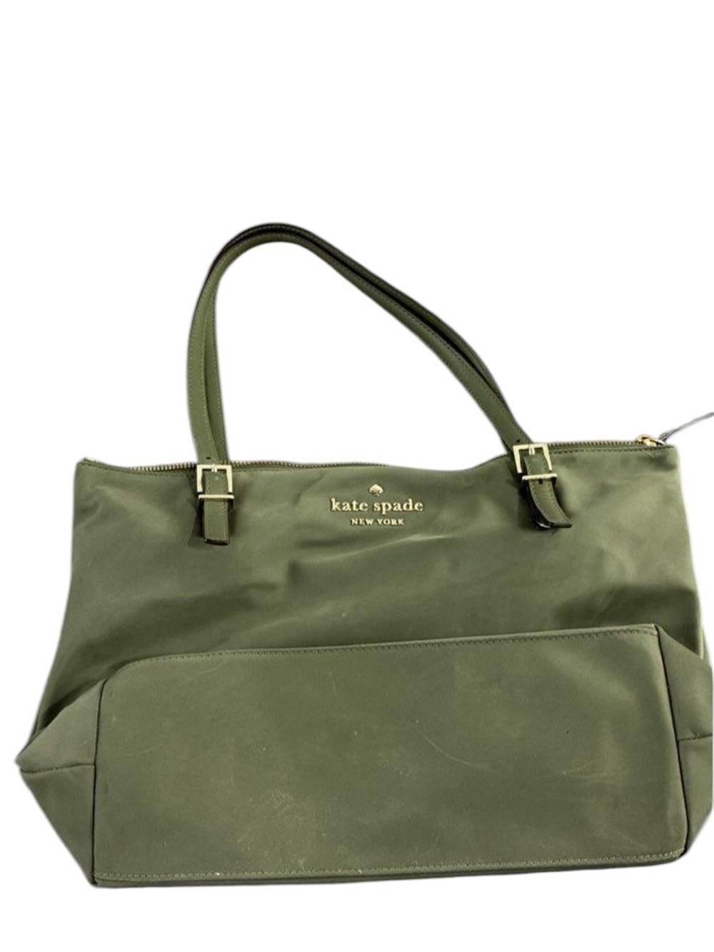 0419 Kate Spade green nylon tote bag 269350419